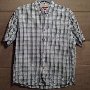 Wrangler Plaid Button down Shirt Large (L)